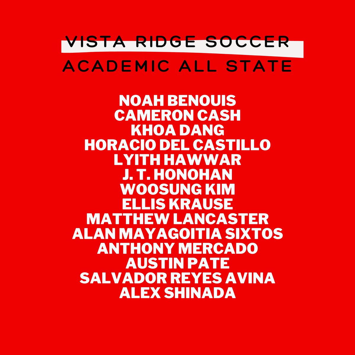 Vista Ridge Men’s Soccer tweet media