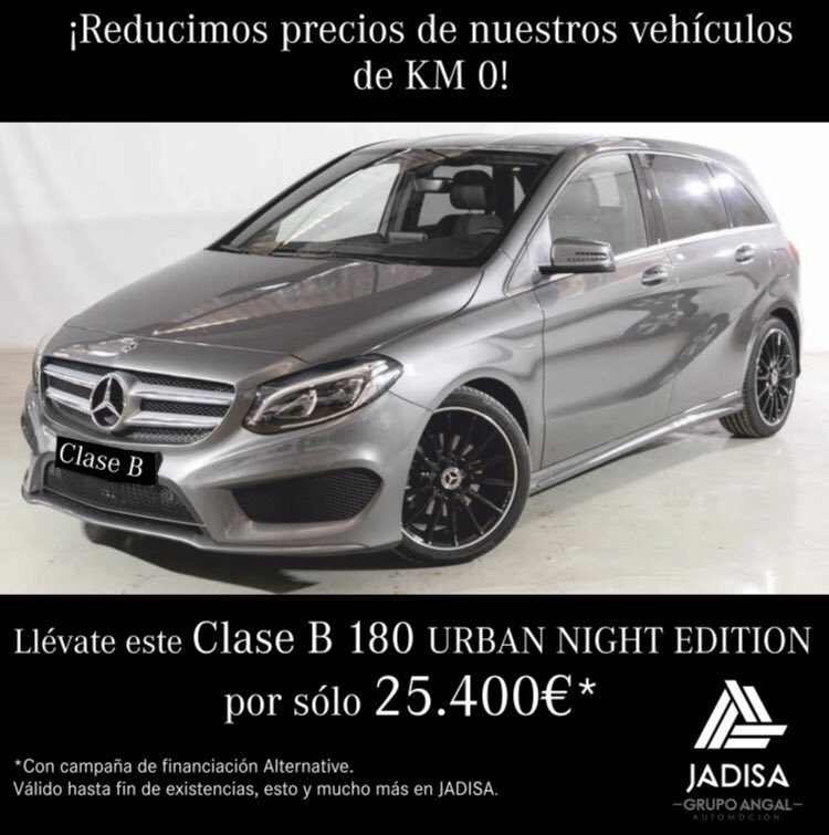 grupojadisa's tweet photo. 🔰OFERTA🔰
Llévate uno de estos dos estupendos @MBenzEspana a un precio de escándalo y ✅ Totalmente Higienizados ✅
▪️#ClaseA #180d #Sedán 7G-DCT ✅28.900€✅
▪️#ClaseB 180 7G-DCT ✅25.400€✅
Más Información 📲DM https://t.co/L0LIrDU5L5