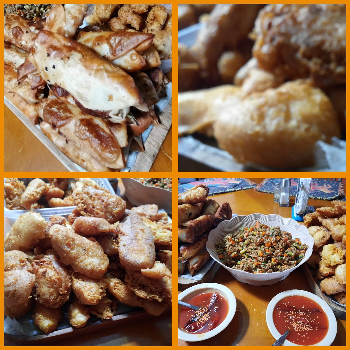 Lvzla17's tweet photo. Todo descansar en mi trabajo, pues hoy me concineto con un buen rollito primavera, pollo rebosado y su respectivo yakimeshi...
#chinesefood
#chubbytime https://t.co/mOOGbBiS98