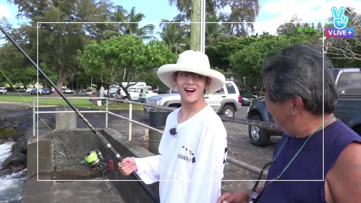 Remember during BV in Hawaii Taehyung met a random man.... became friends & did fishing together 