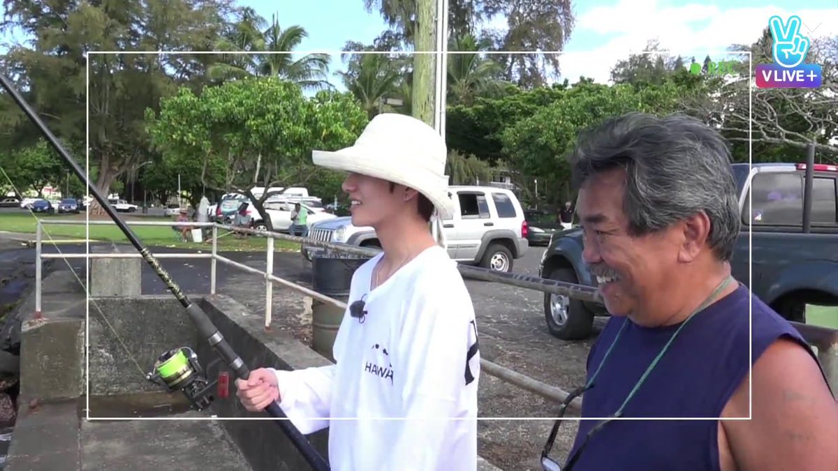 Remember during BV in Hawaii Taehyung met a random man.... became friends & did fishing together 