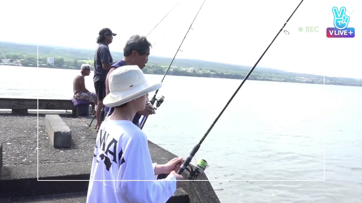 Remember during BV in Hawaii Taehyung met a random man.... became friends & did fishing together 