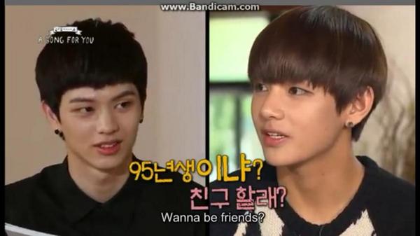 Remember Taehyung became friends with Sungjae in the washroom too & still remained good friends 