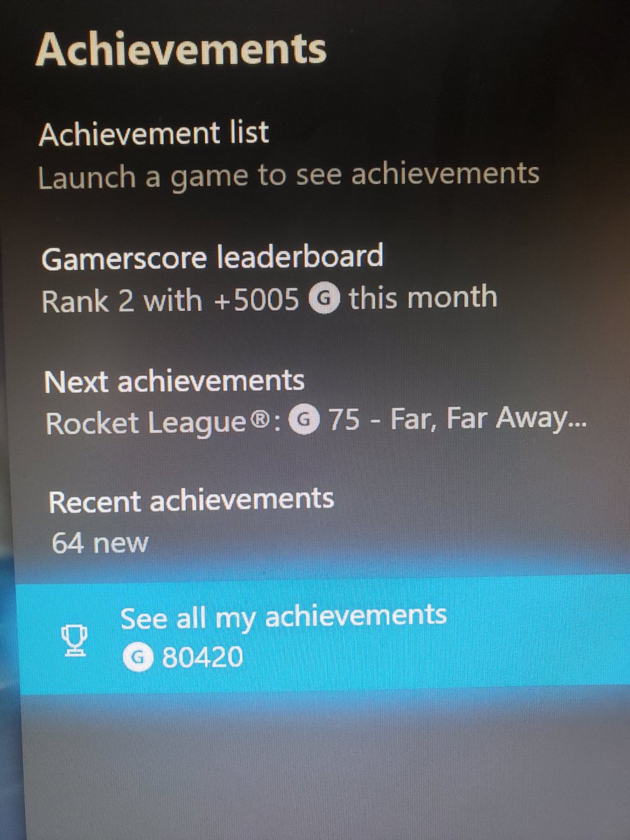 ItsLesher's tweet photo. What's up #xbox #gamers ! 

Show off your #gamerscore and monthly gamerscore so far for this month! 

This is mine so far and I'm pretty proud of it! 

#xboxgamer #gamer #gaming #xboxone #XboxSeriesX #xboxlive #games #achievementunlocked #achievements #share https://t.co/DyndW8fhYw