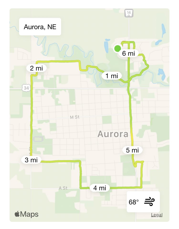 DerekKeasling's tweet image. It was a windy day out on the road today. 🌬 🌬 🏃 

Don’t let that stop you from getting out there and putting in the #FitnessChallenge2020 miles!! @AuroraHuskies. 

@AuroraMiddlePE