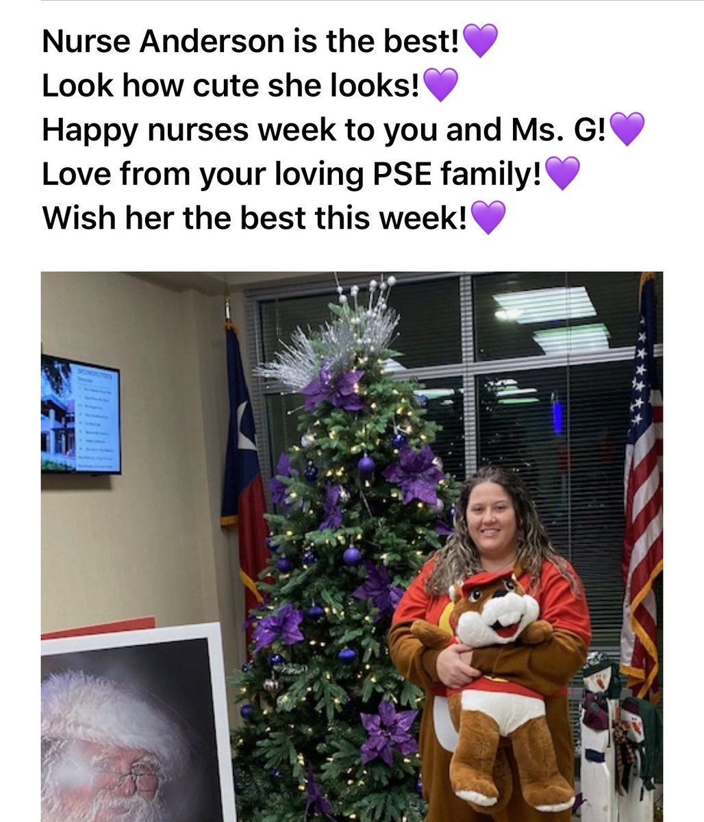 PSE proud of Nurse Anderson and Ms. G!💜