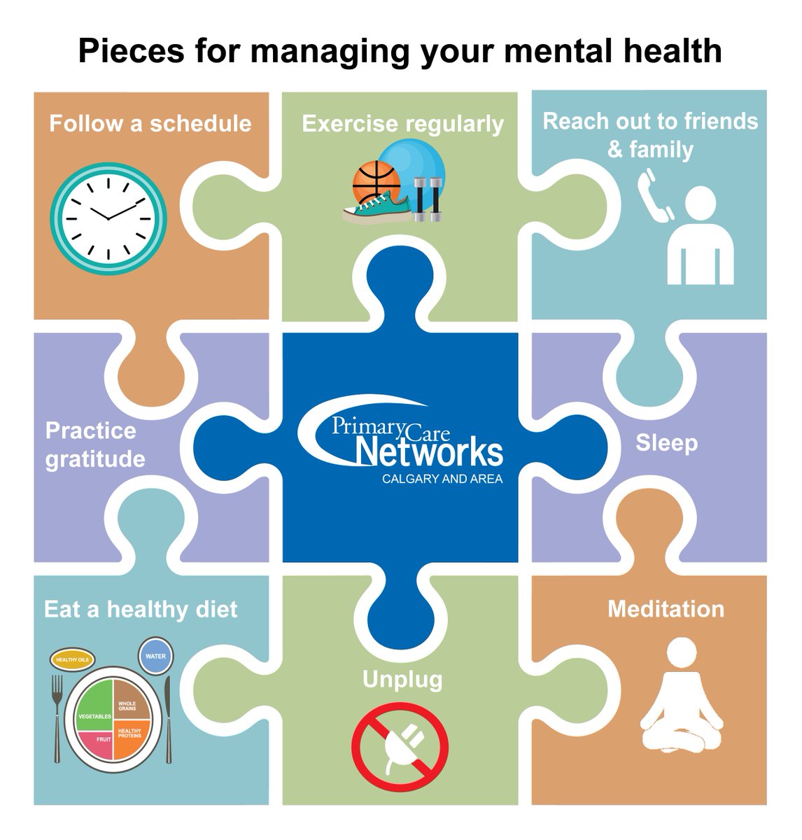 BowValleyPCN's tweet photo. Pieces for managing your mental health. https://t.co/Xbbrvg96yM