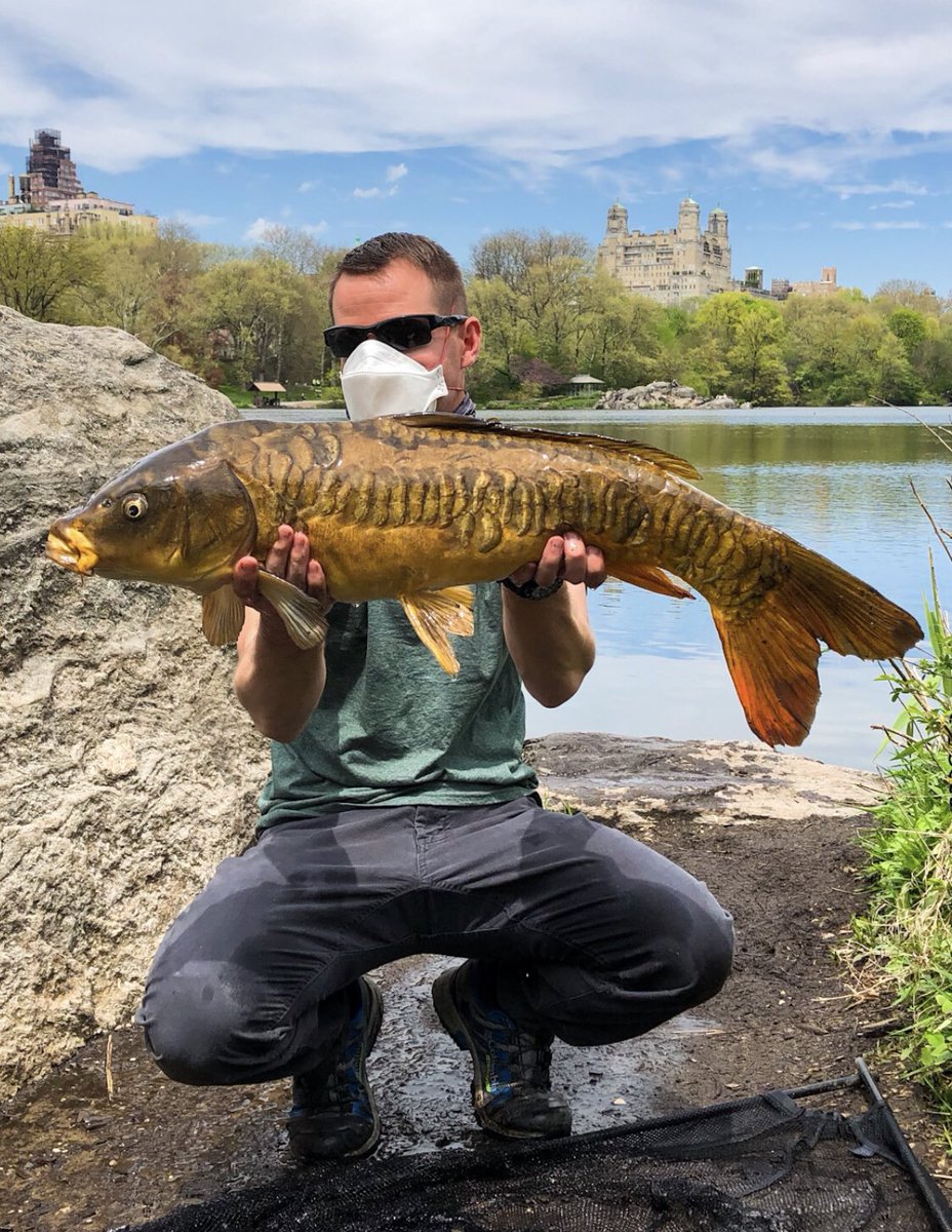 top_tactic's tweet photo. Fishing for covid?!?! In Central Park, NYC https://t.co/kOxyLuvYKj
