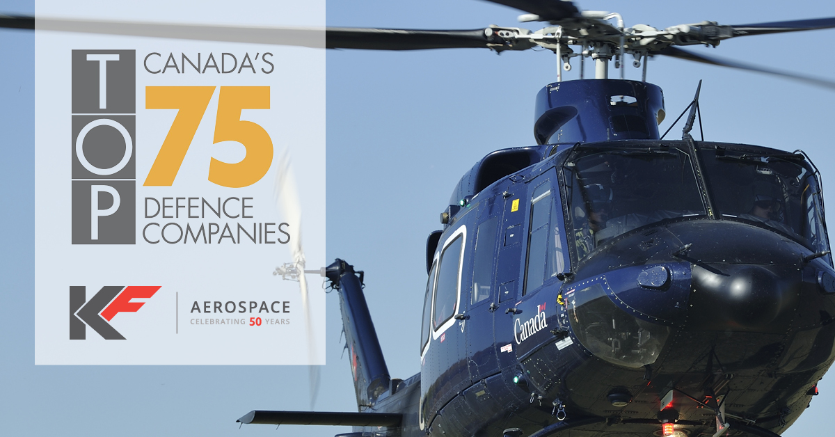 kf_aerospace's tweet photo. We're honoured to be recognized in @CDRmagazine's 2020 Top Defense Companies, alongside many of our innovative Canadian partners! https://t.co/w3lQpW7EFc

#CDRTop75 #RCAF #Military #PilotTraining #TeamSkyAlyne https://t.co/qeZhDcVPbN