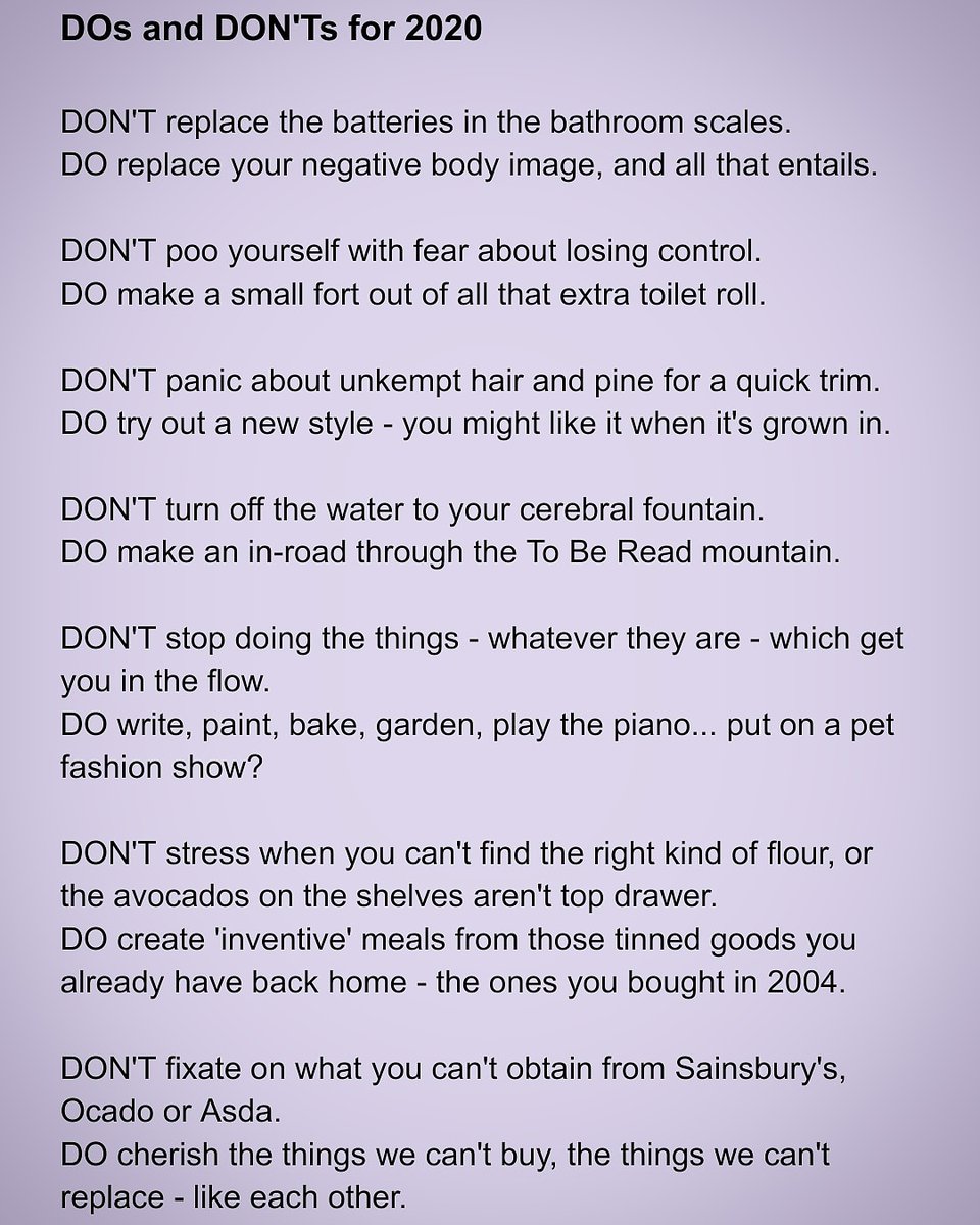 LicenceToQueer's tweet photo. DOs and DON'TS for 2020

My take on #QuarantineAndChill 

Writing about Bond is one of the ways I'm #findingmyflow and taking my mind off #COVID19 

#imdoingfinebecause #MentalHealthMatters #lockdown #quarantinedLGBTQ #StayAtHomeSaveLives #stayhome #WITHME #untiltomorrow https://t.co/RwKkxn8aNr