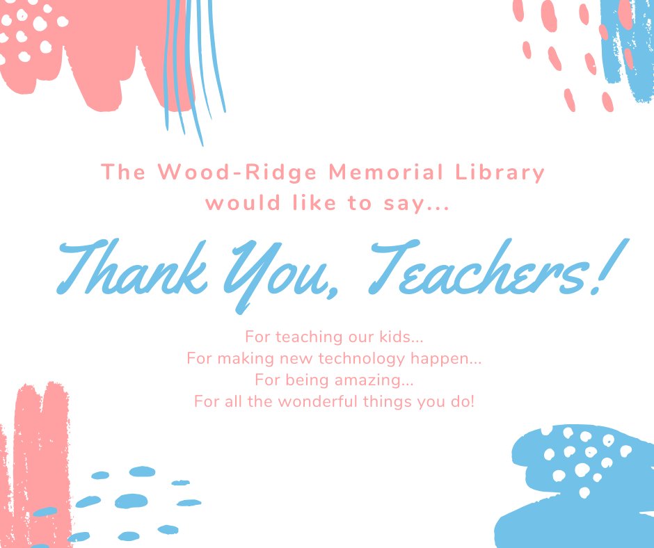woodridgememlib's tweet photo. If you can read this...thank a teacher! #TeacherAppreciationDay #TeachersRock https://t.co/fIAGHMVJIz