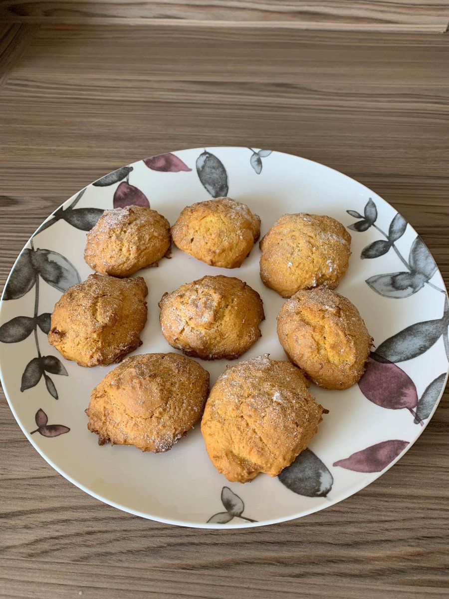 boycey1973's tweet photo. Elyssa's War Time Carrot 🥕 Scones. They count as one of your five day right??? 😋 #VEDay @Smeaton2019 @Acreheads7ST https://t.co/veKxgWMWYK