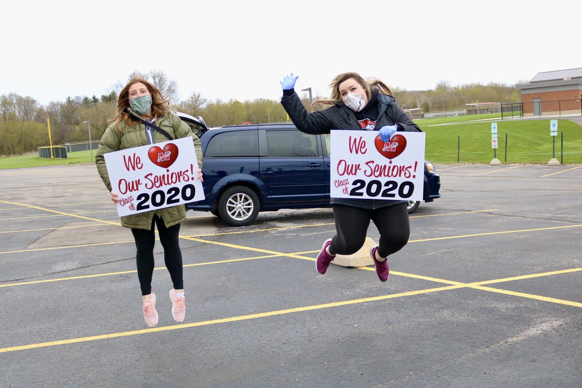 Our high school staff members were jumping for joy to see their students again during Cap and Gown pickup! @MHSIrvine #WarriorNation