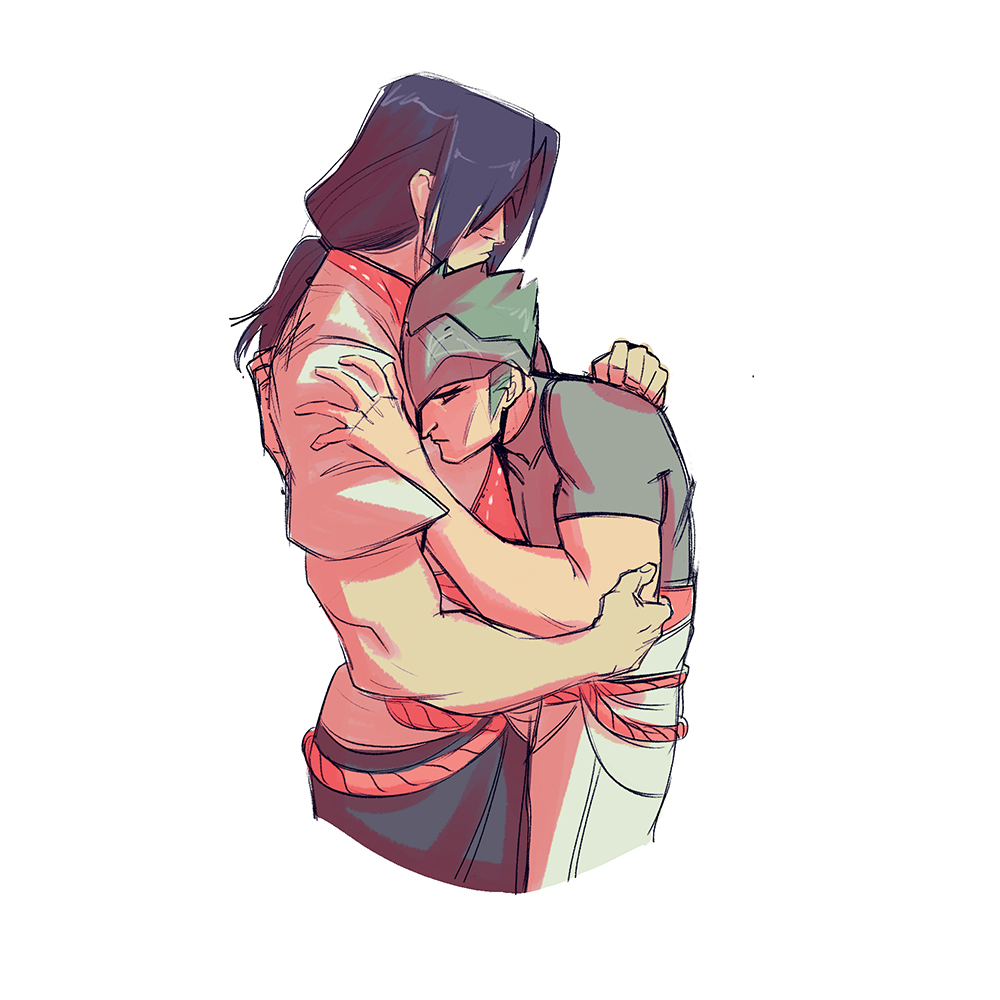 ufficiosulretro's tweet photo. Something from 2017 that I still like and deserves to be here.
Shimada bros, starring a soft Genji loosing it after a hard training and Hanzo not giving the best hugs but trying his best. Elder son thing is no easy job, trust me.
#genjishimada #hanzoshimada #fanart #overwatch https://t.co/1LYSuoxQZ2