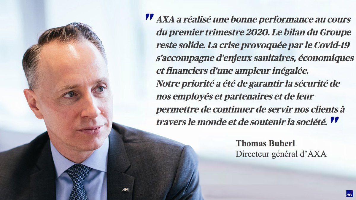 AXA's tweet photo. #AXA publie aujourd’hui ses indicateurs d’activité T1 2020. Lire le communiqué de presse : https://t.co/LfMphyQTpw https://t.co/2h7dG9AxG7