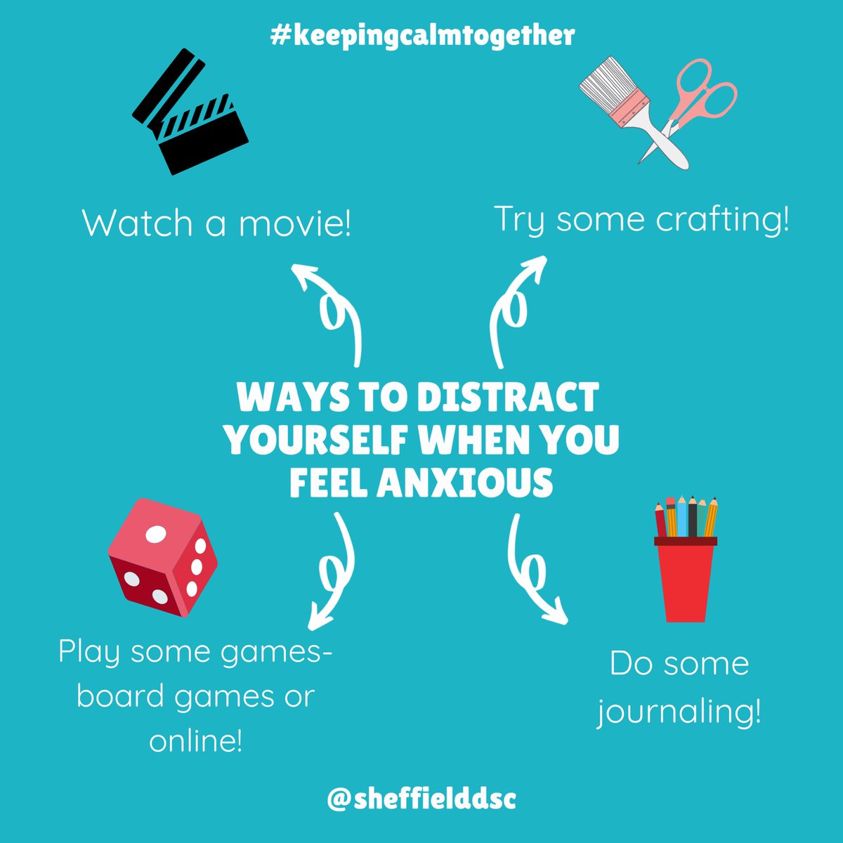 Managing anxiety around the coronavirus (COVID-19) pandemic is difficult. So here are some suggestions of ways to distract yourself when you feel anxious!