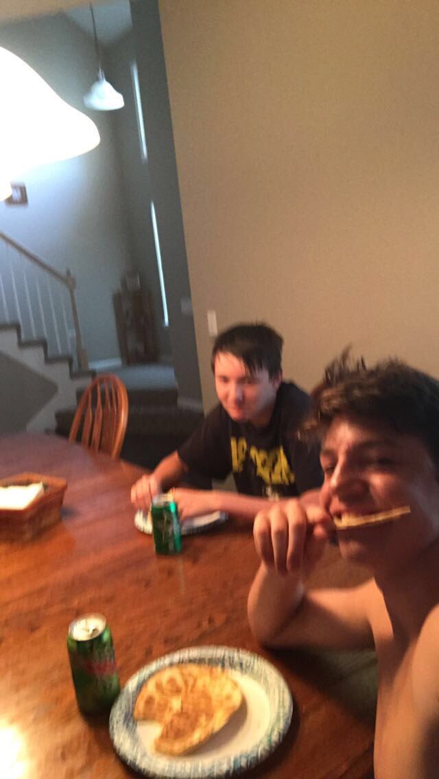 CINCO DE MAYO #LawsSpiritWeek <a href="/Coach_Laws/">Kellen Laws</a> I made quesadillas and ate them with my brother