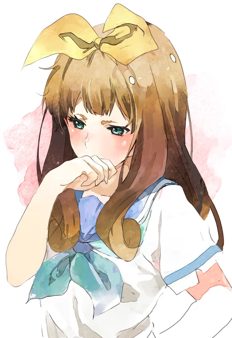 口元をぬぐう優子先輩 