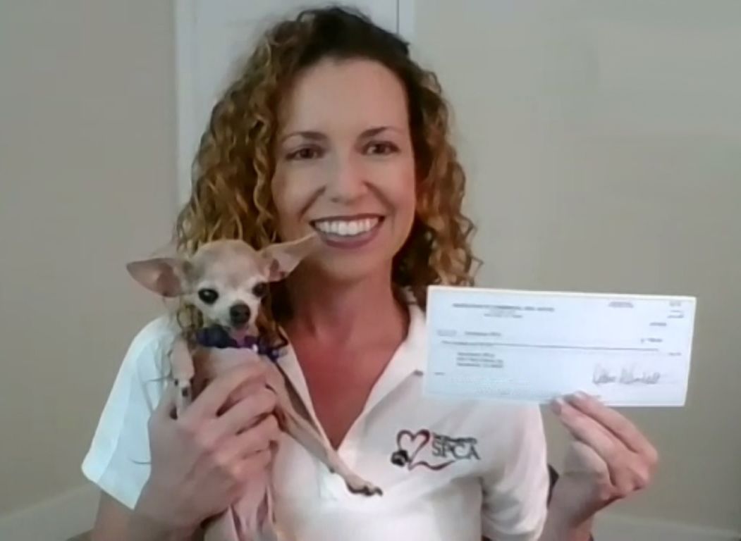 It's #GivingTuesday and #ACRESacramento is #givingback! We have #donated $500 to the <a href="/SacramentoSPCA/">Sacramento SPCA</a>! For more info on the #SSPCA, please visit: buff.ly/2SDtTrU!
Thanks to Sarah Haney with SSPCA &amp; her foster pup for the photo! ❤️ 
#charityoutreach #charity #community