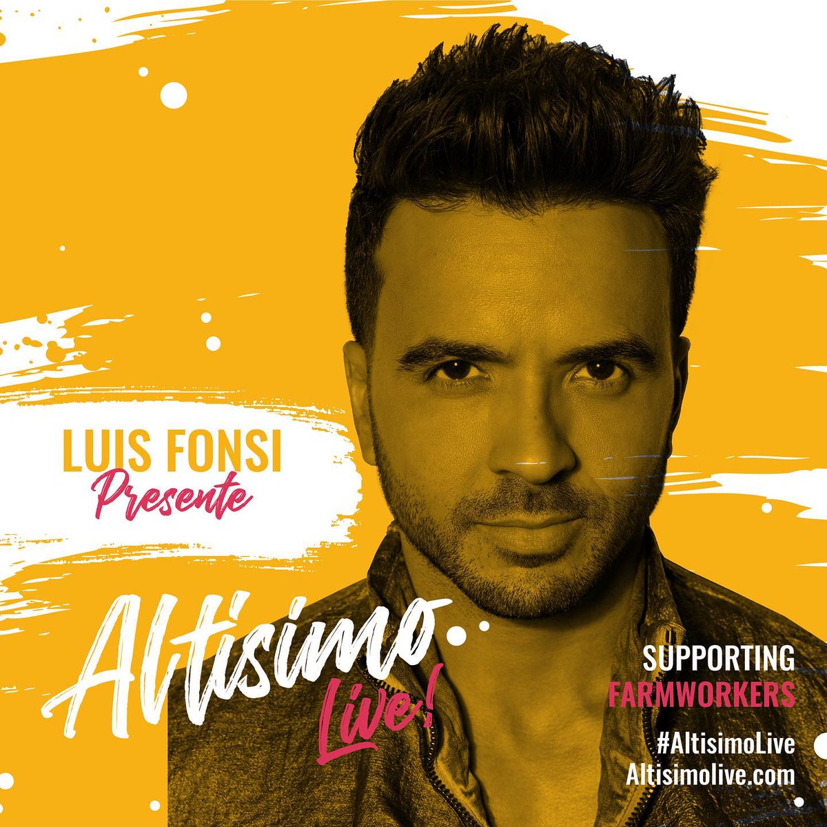 HOY a partir de las 6PM Argentina, Luis Fonsi participará de @AltisimoLive un festival de música latina completamente en vivo para apoyar a los campesinos perjudicados por la pandemia. ¡Un genio nuestro querido Fonsi! 💜 

🌻 #AltisimoLive #SupportFarmworkers iHeartLatino