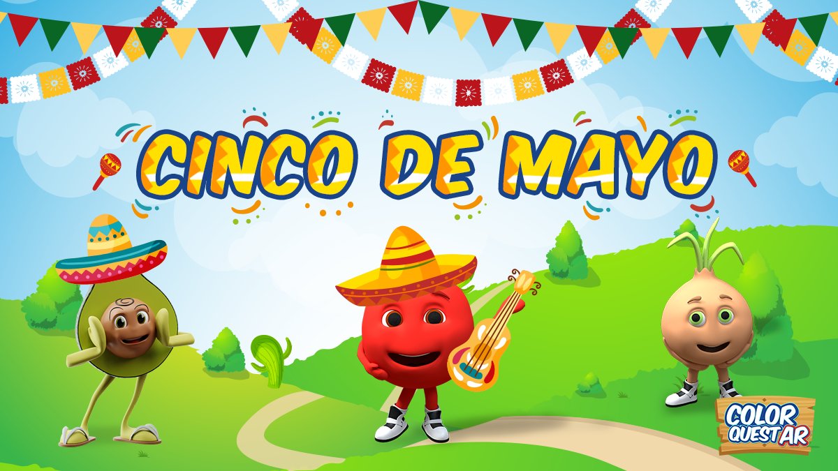 ColorQuestApp's tweet image. Wishing you a happy and healthy Cinco de Mayo! What's for lunch today? 🥑🍅🌮