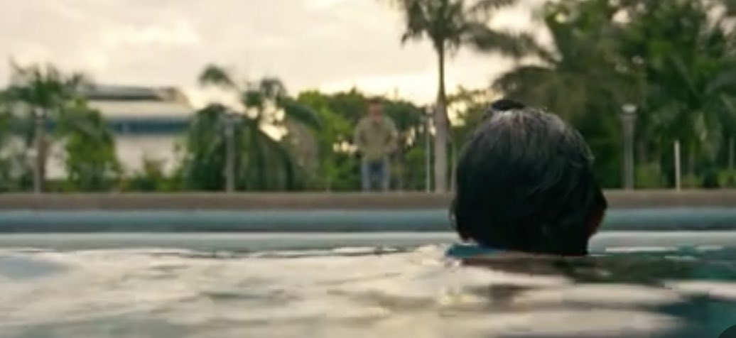 Alieyabbas's tweet photo. Look closely. That’s Tyler. 

If he was dead, the boy wud have probably see him when he sunk into the pool. Not when he got out. Hope you get the twist?

#ExtractionNetflix #ExtractionReview https://t.co/iCIIYRnaxX
