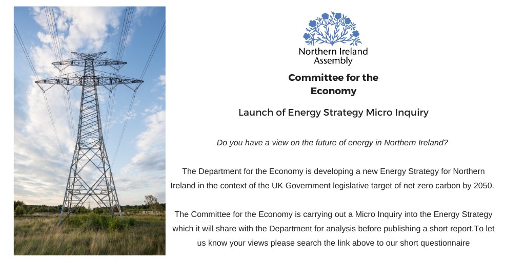 Do you have a view on the future of energy in Northern Ireland? 🔌

We have launched an Energy Strategy Micro Inquiry and need your views. 📢 Please click the link ⬇️

consultations.nidirect.gov.uk/northern-irela…