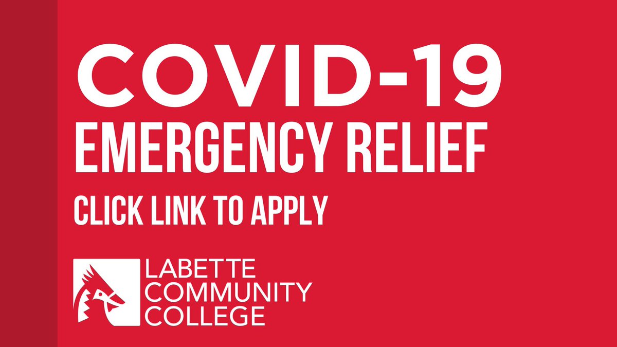 LabetteCards's tweet image. LCC Students- 
Apply for COVID-19 Emergency Relief at forms.gle/5GmUCbdWrMscNx….
Email financialaid@labette.edu with any questions.