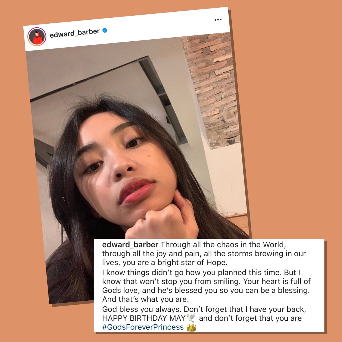 RandomRepublika's tweet photo. Look who greeted #MaymayEntrata @maymayentrata07 as soon as the clock struck twelve -- #EdwardBarber. #MayWard #HappyBirthdayMaymay 😘 https://t.co/MtogdHyV6i