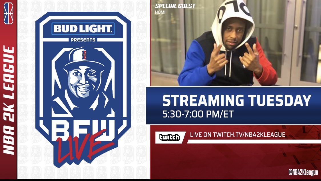lHomi_'s tweet image. Mr run the ratings up will be live with  @BlkFrankWhite1 to talk SEASON 3 on BFW Live! #ThisIsNotAGame

stream tips at 5:30 pm/et! 
twitch.tv/nba2kleague