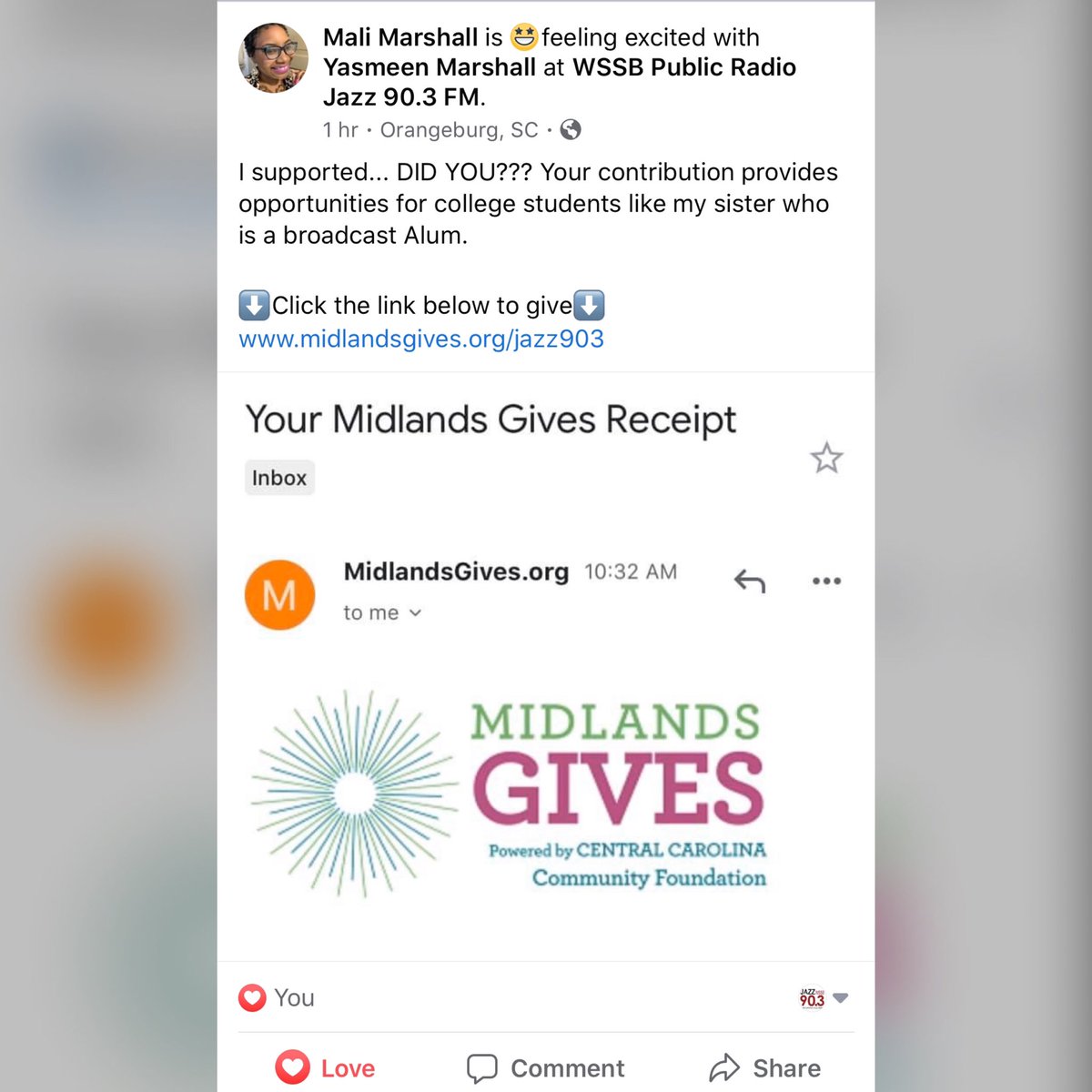WSSBRadio's tweet photo. Thank you @mali_me83 for your support. What does supporting @wssbradio mean to you? We have 12 hours left! Make your contribution at https://t.co/9powmDRP3f https://t.co/29iBaebwXV