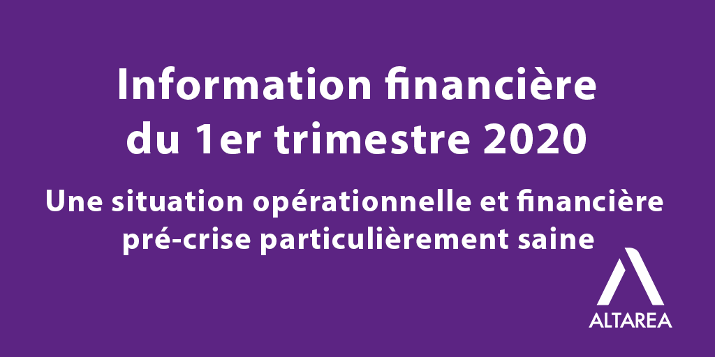 altarea_groupe's tweet photo. INFORMATION FINANCIÈRE | Les données financières du 1er trimestre 2020 sont disponibles : https://t.co/TqL1TMQmim https://t.co/QgEOzxJy2m