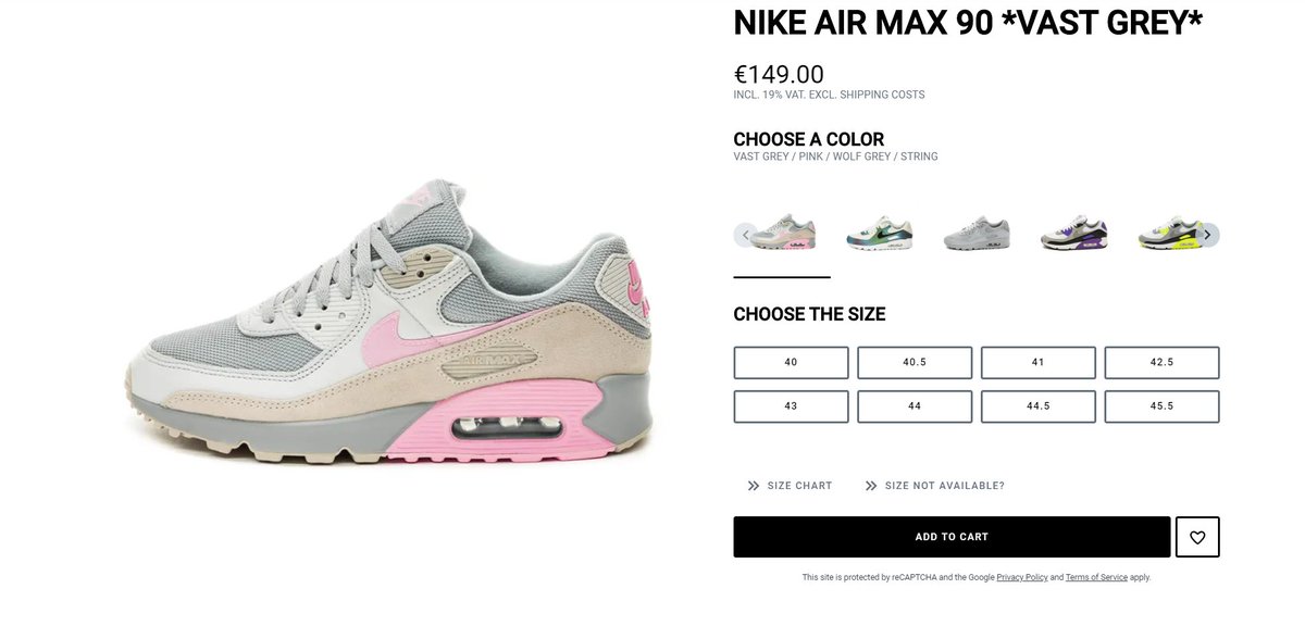 nike air max 90 vast grey pink wolf