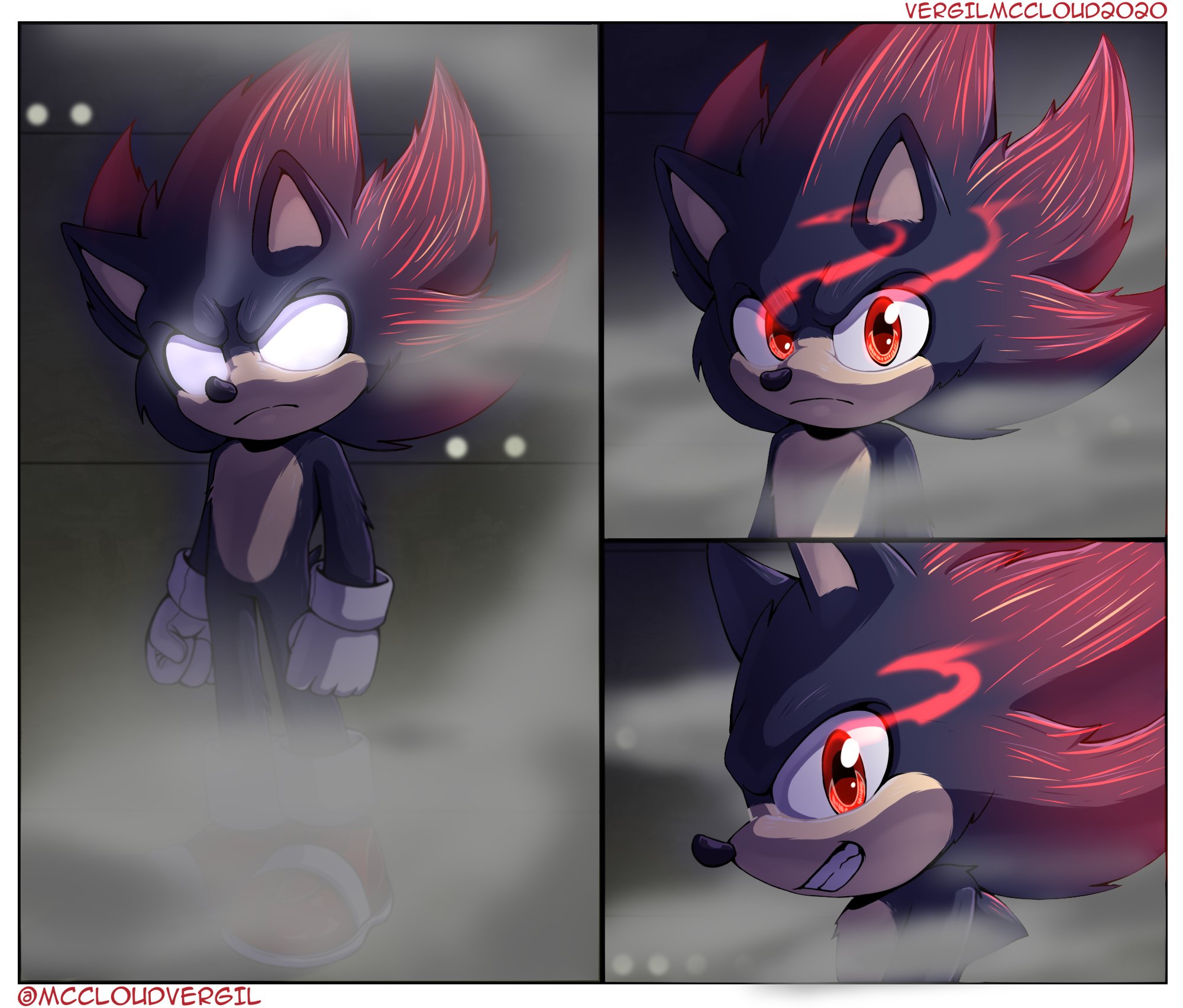 Dark Sonic  Sonic, Sonic and shadow, Sonic art