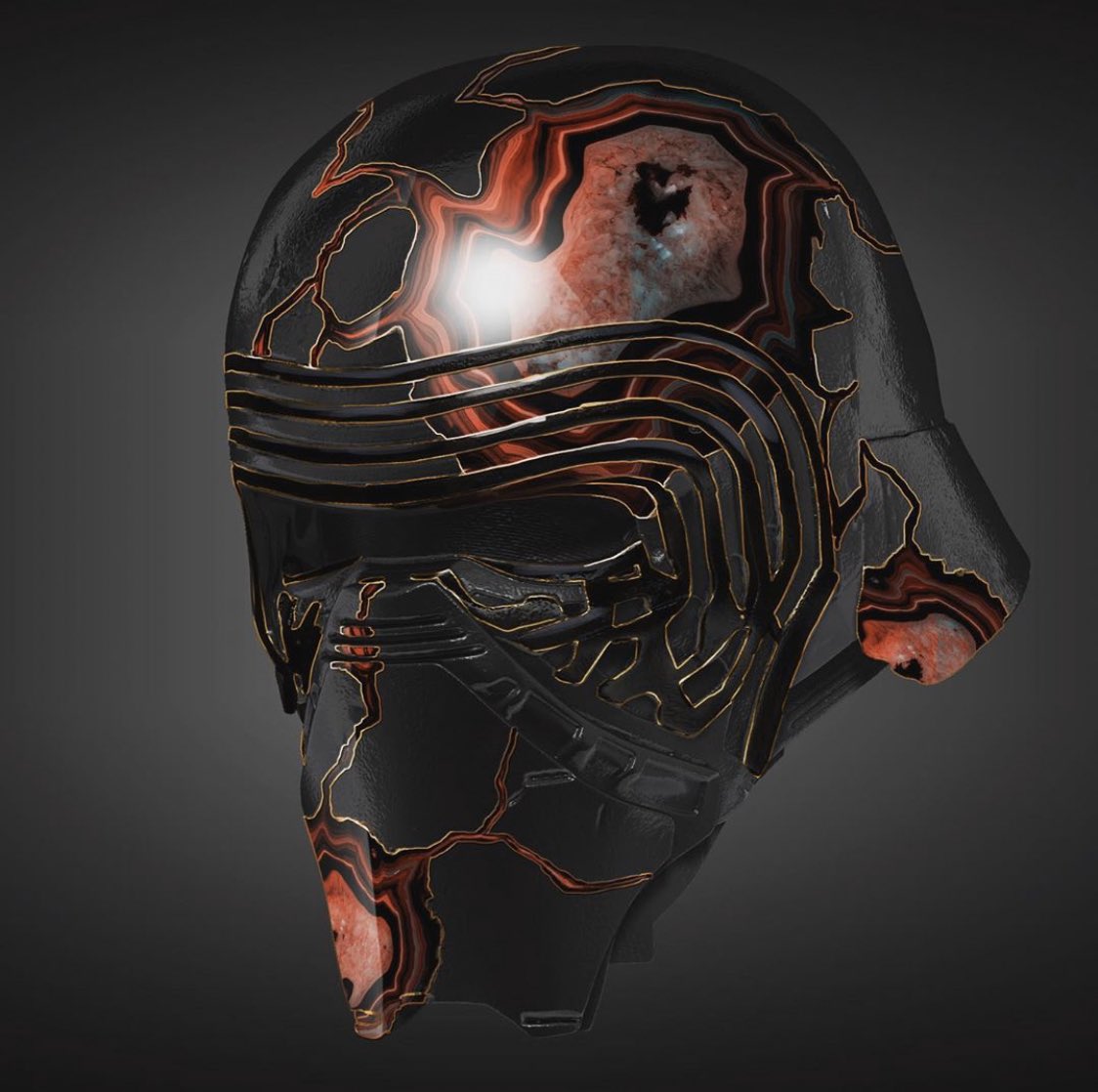 Phil Szostak What To Do With Kyloren S Broken Mask Weirdly Both Lead Costume Concept Artist Glyn Dillon And I Came Up With A Similar Solution Based On The Japanese Art Of