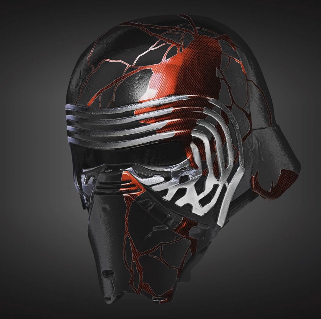 Phil Szostak What To Do With Kyloren S Broken Mask Weirdly Both Lead Costume Concept Artist Glyn Dillon And I Came Up With A Similar Solution Based On The Japanese Art Of