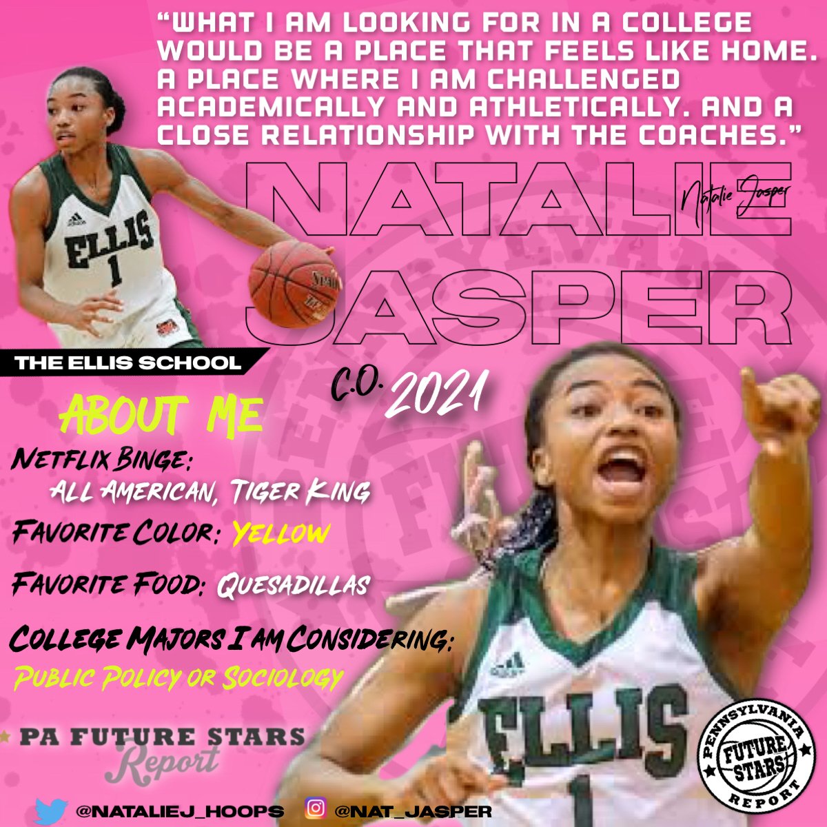PAFutureStars's tweet photo. 2021 5'7 Point Guard Natalie Jasper!! #WPABruins
Contact @BruinsAAU2020 for more information. #PAFSRecruitingService https://t.co/jFu9E8AOBz