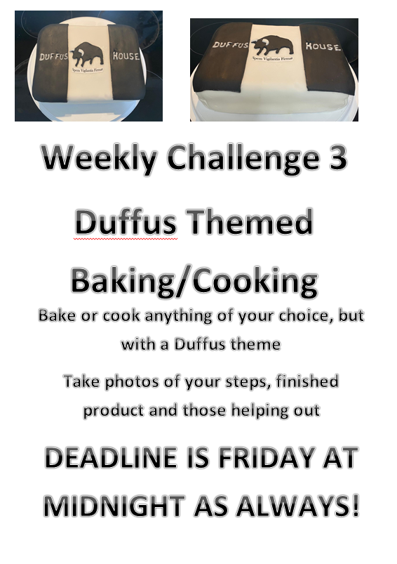 DuffusHouse's tweet photo. Tuesday means challenge! The boys are being asked to get in the kitchen and show their culinary skills,baking or cooking. Pictures of our example, as we (actually Mrs Baird) baked a tasty cake in the form of the Duffus House flag.What will you come up with? #notgoodformywaistline https://t.co/KFwlgMj5BU