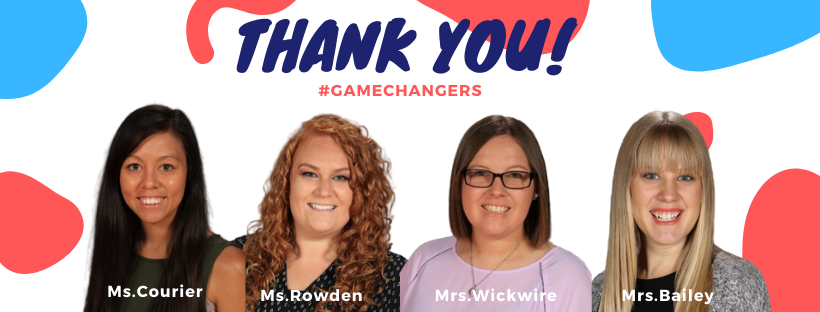 JakeHartley_nkc's tweet photo. Crestview wouldn't be the same without @CouriersCorner , Ms.Rowden, @4thWithWickwire , &amp; @KellyBaileyNKC . Thank you for everything you do for our students, families, and staff! Shout out to these #Gamechangers! @CRESCheetahs @NKCSchools https://t.co/kvDSHIxM6k