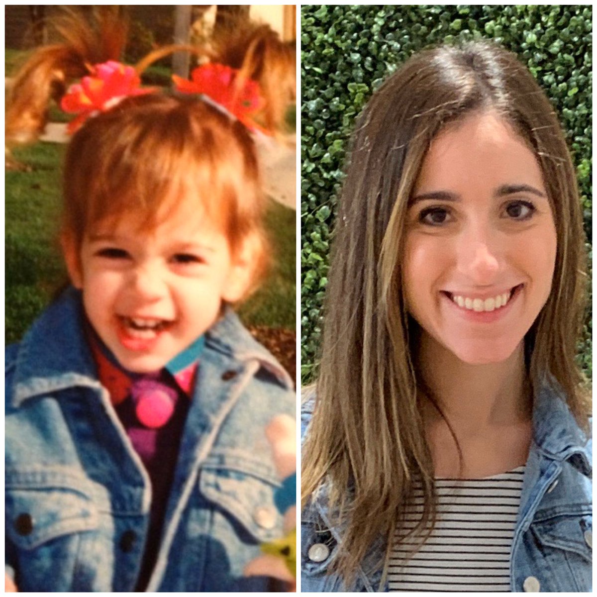 MrsBolek102's tweet photo. Challenge #2 - Celebrity Headshots. Same fashion style since I was 2....some things never change! #foreveryoung #90s #d187engaged @nccusd https://t.co/eJrJ9O3w0y