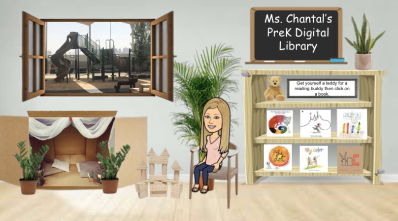 inquiryandplay's tweet photo. Made my #virtualclassroom. A digital library 😀 #edutwitter https://t.co/p0HMTMBD12