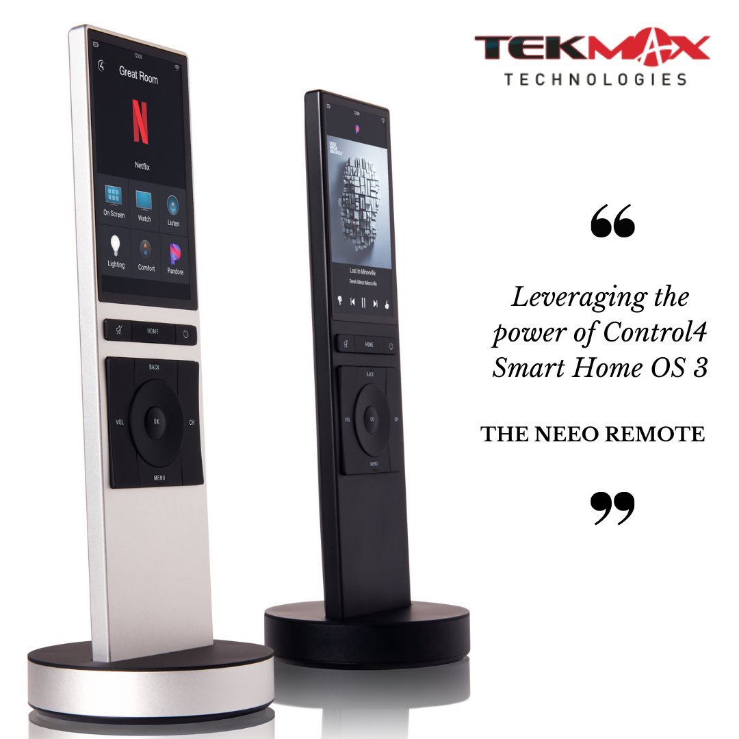TMHomeTheater's tweet image. Neeo provides an enjoyable watching experience for you. Now switch between video sources, such as the Roku, AppleTV, Blu-ray, satellite, or even gaming consoles—effortlessly.⠀

#smarthome #Control4 #SmartHomeOS #Control4OS3 
#smarthometechnology #smarthometech #homeautomation