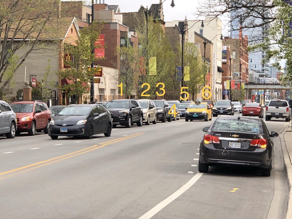 Glad to see that <a href="/Alinea/">Alinea Restaurant</a> seems to be doing a brisk takeout business, but the bike lane isn’t a drive thru queue. Think you could explain to them <a href="/bikelaneuprise/">Bike Lane Uprising®</a>? <a href="/AldermanHopkins/">Alderman Hopkins</a> <a href="/HalstedBikeLn/">Halsted Bike Lane</a> #bikeCHI