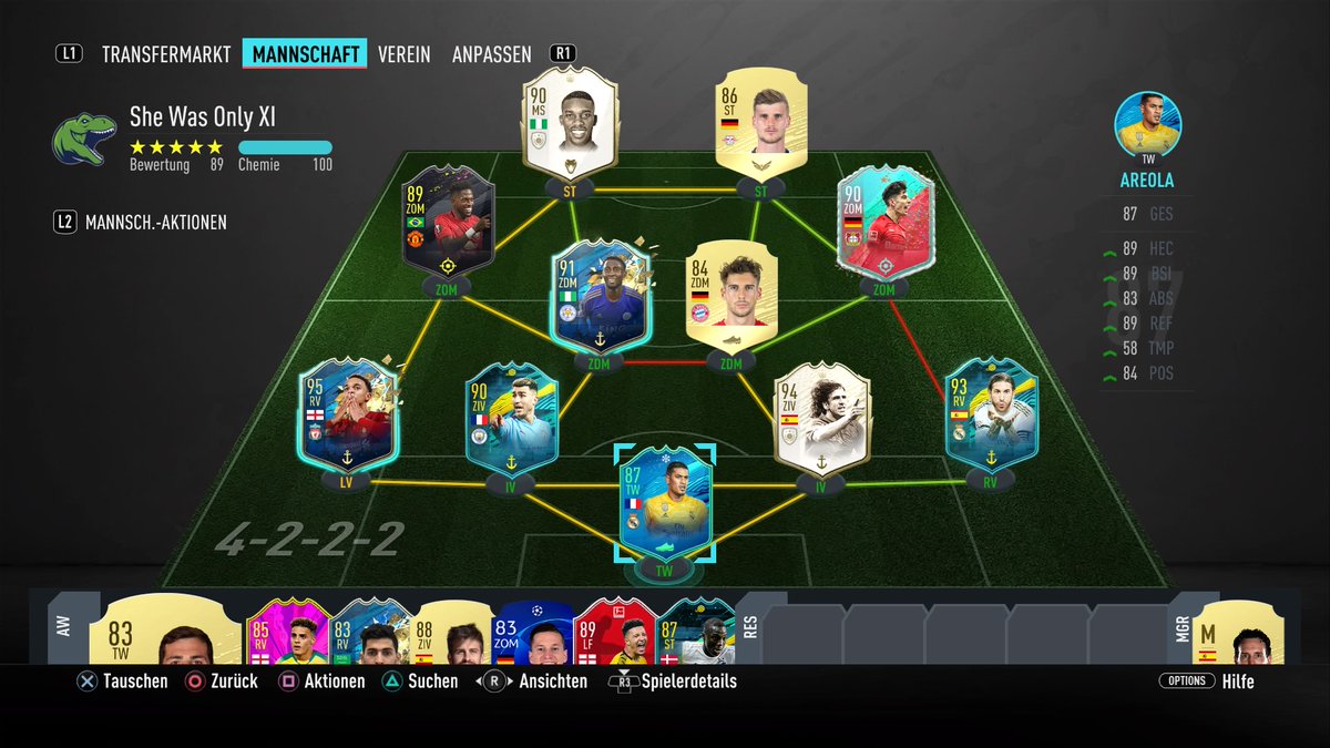 OliverWerfel's tweet photo. #PS4share #SheeshTeam Hallo Leute ich habe 200 k Budget und alle sind untrade außer Areola goretzka und Timo Werner https://t.co/3Y9LlvdvoP