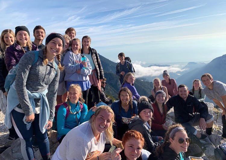 HUGreece's tweet photo. “My favorite part of HUG was getting to hike Mount Olympus! It was so beautiful and staying at that hostel was such a cool experience. Getting to see the stars in the night, and huddle together to stay warm, and getting to watch the sunrise that next morning! Truly unforgettable” https://t.co/W3Ht50c6Hv