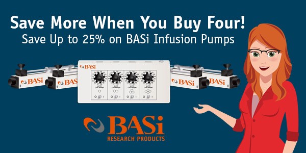 BASiProducts's tweet photo. Control up to four independent infusions with BASi Infusion Pumps - On Sale Now until June 5th!  Check it out at https://t.co/sp3HtXFlc4 https://t.co/ZgbjxWb3Bo