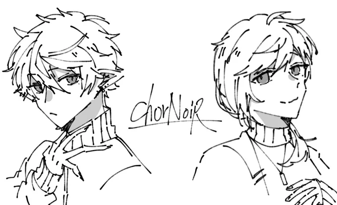 【落書き】最近絵描いてないけど絵柄変わってきた気がする…? 