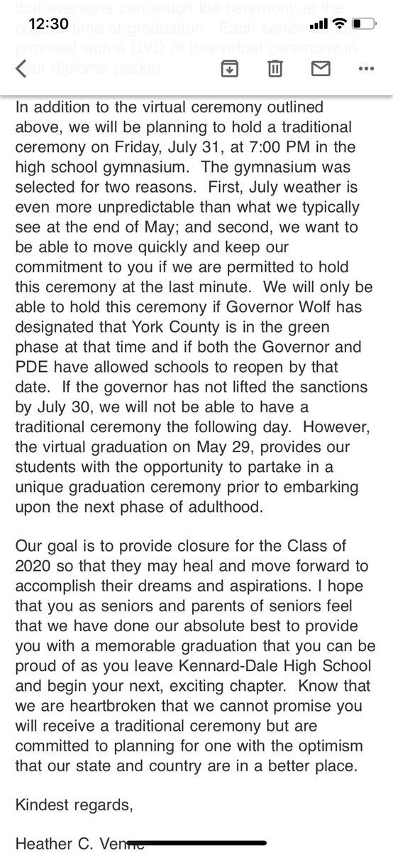 To our seniors and family! Thank you for your patience and we all now have two things to look forward too!🎓