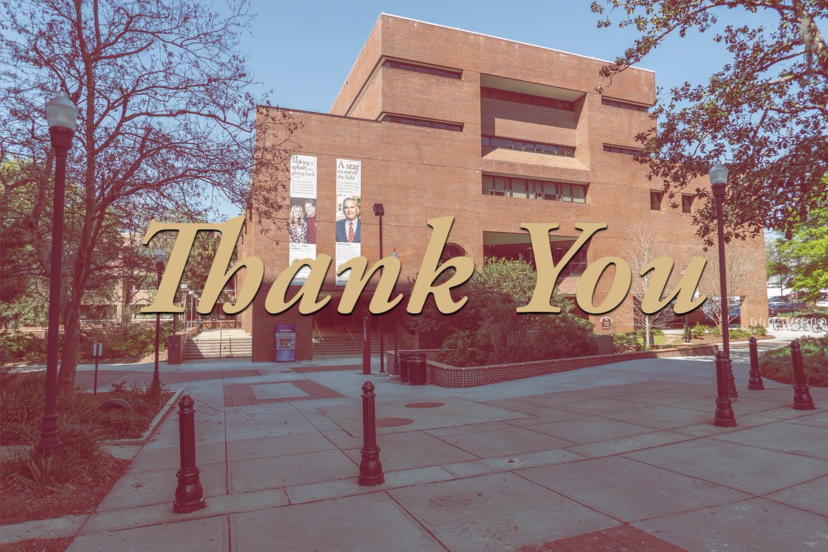 FSUWertheim's tweet photo. We would like to take a second to thank our students, staff and faculty for their teamwork and persistence this spring semester. โค๏ธ Together we pushed through and remain unconquered. ๐ช #TakeASecondTuesday #TogetherFSU https://t.co/fb7xMyunu3