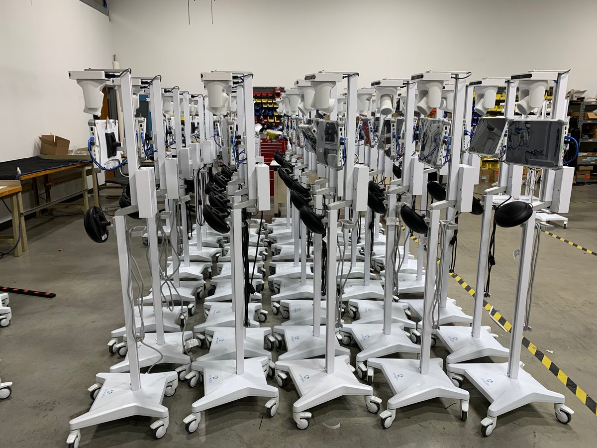 Check out how our Spider speakerphones are part of critical telemedicine solutions from <a href="/YorktelCorp/">Yorktel</a> and <a href="/caregility/">Caregility</a>! These carts are being used in hospitals across the nation by doctors and health care workers to diagnose and care for COVID-19 patients from a safe distance.